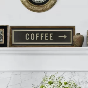 Image of KZM411 Brown Black Beige Decorative Framed MDF Painting