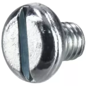 Image of R-TECH 337024 Slotted Pan Head Machine Screws BZP M5 6mm - Pack Of 100