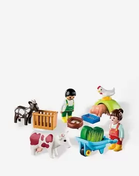 Image of Playmobil 1.2.3 71158 Fun on the Farm