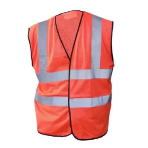 Image of Hivis Mesh Vest Orange - Size S