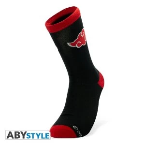 Image of Naruto Shippuden - Akatsuki Socks - Black/Red