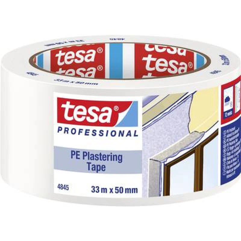 Image of Tesa tesa PE 04845-00001-00 Plastering tape tesa Professional White (L x W) 33 m x 50 mm 04845-00001-00