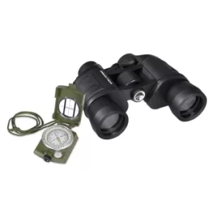 Image of PRAKTICA Falcon 8x40mm Field Binoculars Black+ Military Waterproof Compass