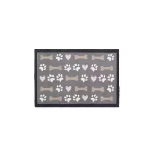 Image of Howler and Scratch Patterned Hearts and Bones Mat