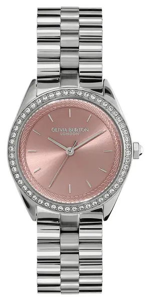 Image of Olivia Burton 24000134 Sports Luxe Bejewelled (34mm) Pink Watch