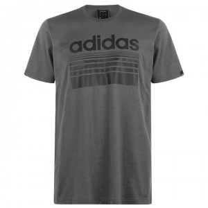 Image of adidas Horizon Linear Mens T-Shirt - Grey5/Black
