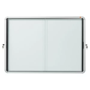 Image of Nobo 1902569 Internal Glazed Case 8 x A4 Magnetic Sliding Door