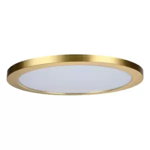 Image of Spa 290mm Tauri LED Flush Ceiling Light Ring Satin Brass