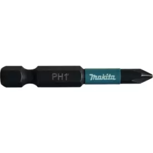 Image of Makita Impact Rated 50mm Black Bit PH1 (2 Pk)