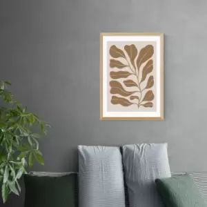 Image of East End Prints Brown Branch Print Brown