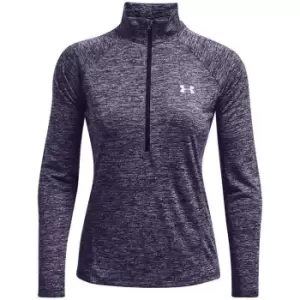 Image of Under Armour Tech Half Zip Top Womens - Purple