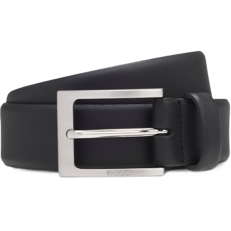 Image of Boss Mens Barnabie Leather Belt Black male 34R (90cm)