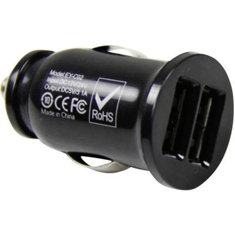 Image of HP Autozubehoer HP Autozubehoer Duo USB charging plug 12V 12 V to 5V 20506