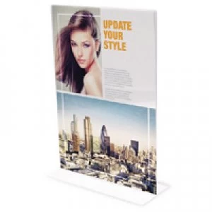 Image of Deflecto Announce Stand Up Sign Holder A4 DF47801