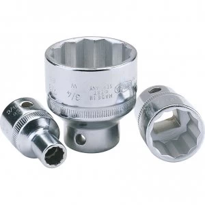 Image of Elora 1/2" Drive Bi Hexagon Socket Whitworth 1/2" 1/8"