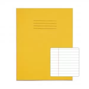 Image of RHINO 9 x 7 Exercise Book 80 Pages 40 Leaf Yellow 8mm Lined with