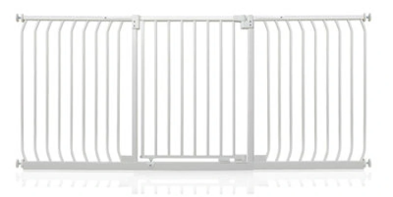 Image of Safetots Elite Pressure Safety Gate, 197Cm - 206Cm, Matt White, Pressure Fit Stair Gate