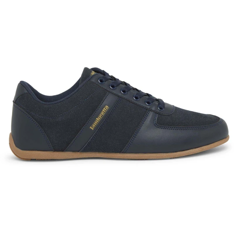 Image of Lambretta Mens Euro Court Trainers Navy/Gum male 10 (45)