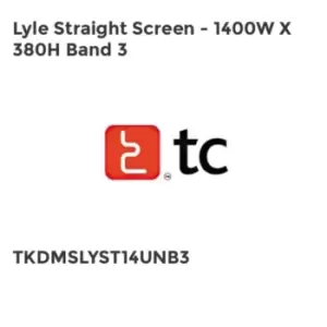 Image of TC Group Lyle Straight Screen - 1400W x 380H Band 3