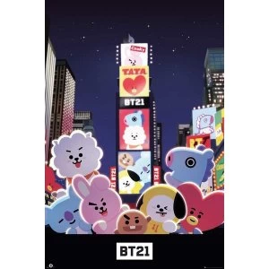 Image of BT21 Times Square Poster