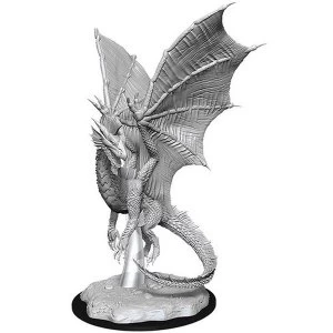 Image of Dungeons & Dragons Nolzur's Marvelous Unpainted Miniatures (W11) Young Silver Dragon