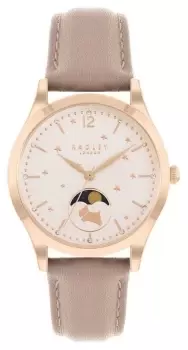 Image of Radley RY21498 Womens Moonphase Pink Dial Rose Gold Watch