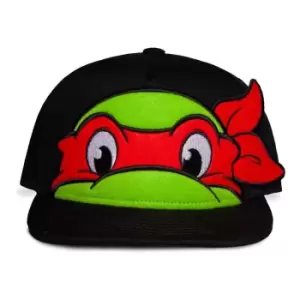 Image of Teenage Mutant Ninja Turtles (Tmnt) Raphael 3D Character Novelty Cap, Black (Nh386674Tnt)