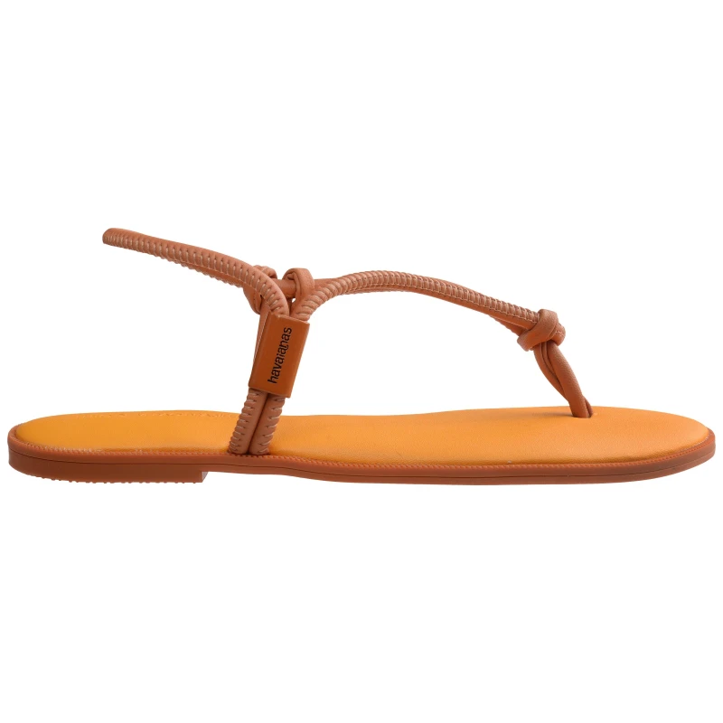 Image of Havaianas Womens Una Sandl Flip Flops Cerrado Orange female 6