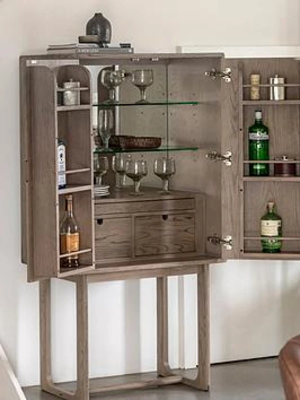 Image of EDITE Fallon Smoked Oak Cocktail Cabinet Smoked Oak ONE SIZE
