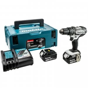 Image of Makita DHP482 18V LXT Cordless Combi Drill 2 x 5ah Li-ion Charger Case