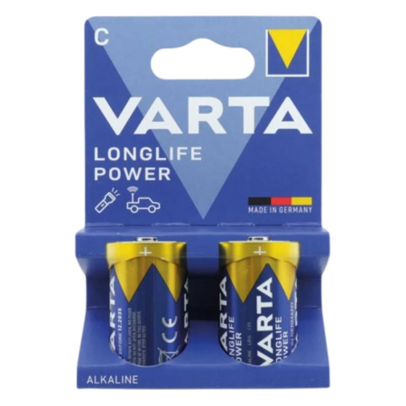 Image of Varta Varta VARTA Longlife Power C Blister 2 C battery Alkali-manganese 1.5 V 2 pc(s) 4914121422