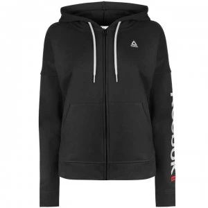 Image of Reebok Linear Full Zip Hoodie Ladies - Black