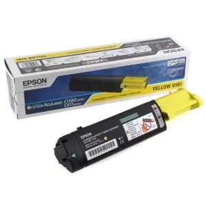 Image of Epson C13S050191 Yellow Laser Toner Ink Cartridge