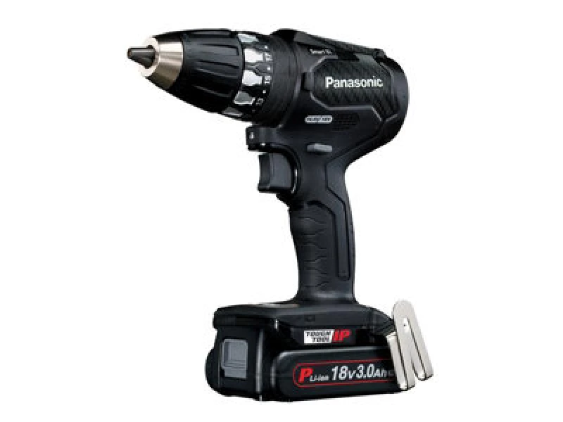 Image of Panasonic Panasonic EY74A3PN Smart Brushless Drill Driver 18V 2 x 3.0Ah Li-ion in Black One Size Unisex 5025232899869