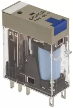 Image of Omron, 24V dc Coil Non-Latching Relay DPDT, 5A Switching Current Plug In, G2R-2-SNI 24DC(S)