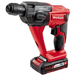 Image of Einhell Power-X-Change 18V Cordless Rotary Hammer Kit with 1 x 1.5AH Li-Ion Battery and Carry Case