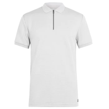Image of Firetrap Textured Polo Shirt - Grey