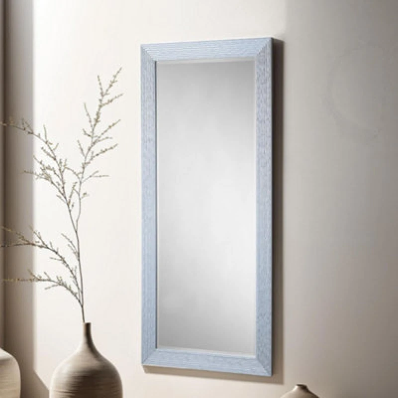 Image of Yearn Mirrors Yearn Mirrors Wave Gloss Silver Full length mirror 168.5x77cm Silver One Size Unisex 0716053064509