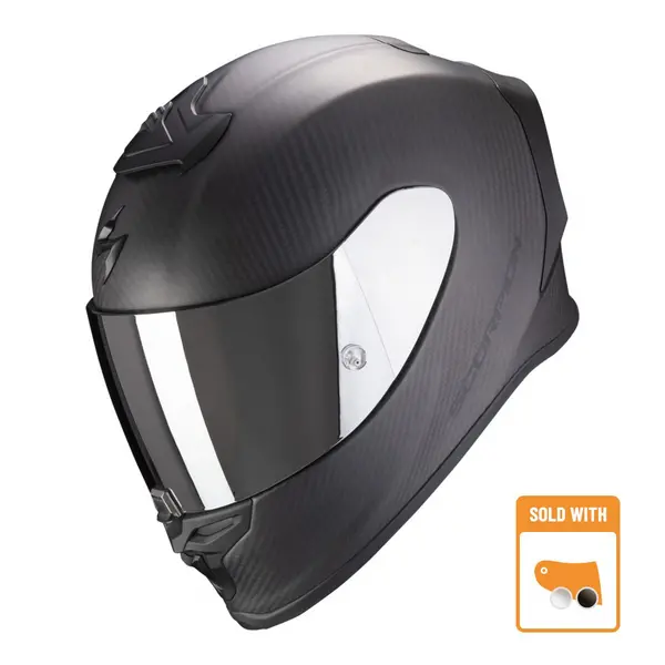 Image of Scorpion Exo-R1 Evo Carbon Air Solid Matt Black Full Face Helmet Size M