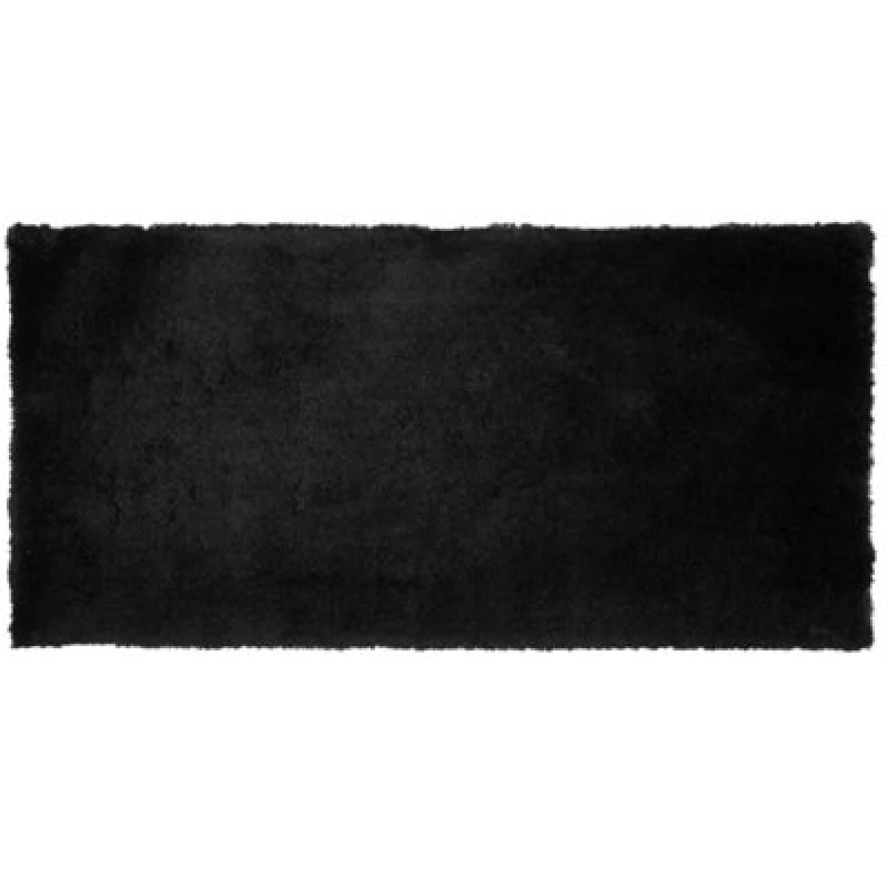 Image of Beliani Shaggygy Rug Evren Black 80 X 150 Cm