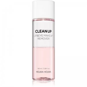 Image of Holika Holika Clean Up Double Action Make-Up Remover For Sensitive Skin And Eyes 100ml