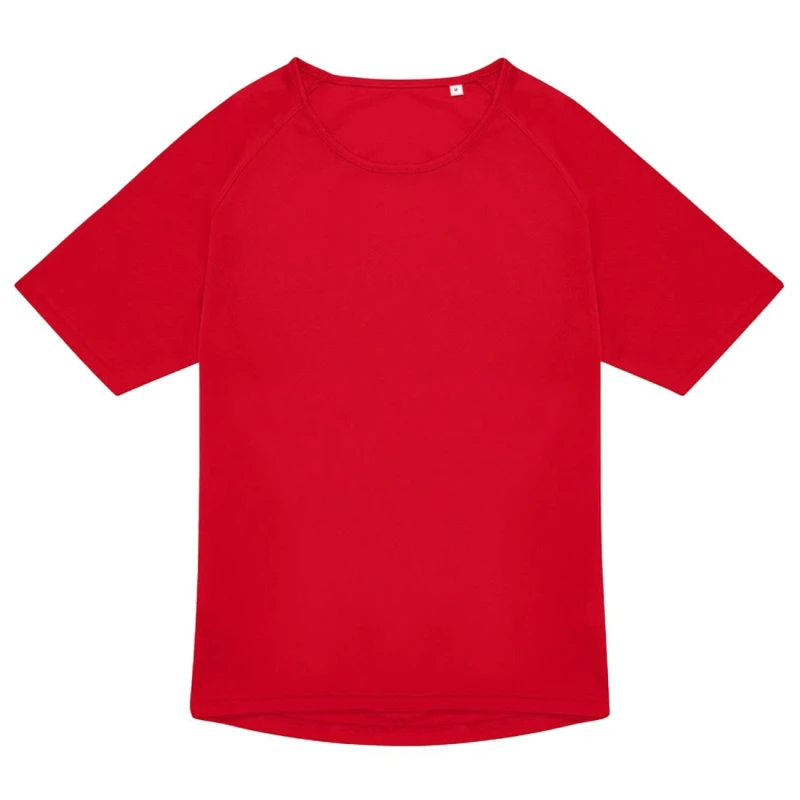 Image of B&C Mens Active T-Shirt in Red Size: XS Red Male XS