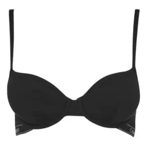 Image of Calvin Klein Pure Ribbed T-Shirt Bra - Black