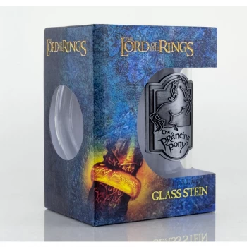 Image of Lord of the Rings Prancing Pony Glass Stein