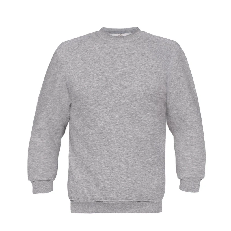 Image of B&C Mens Set-in Sweatshirt in Grey Size: Small Grey Male S