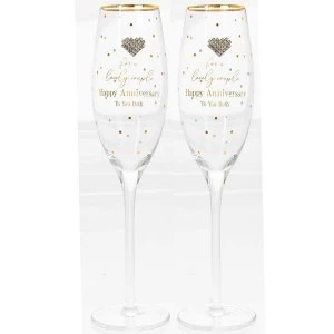 Image of Mad Dots Anniversary Flutes By Lesser & Pavey