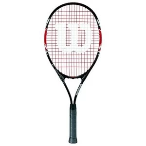 Image of Wilson Fusion XL Tennis Racket Red/Black - Grip 3