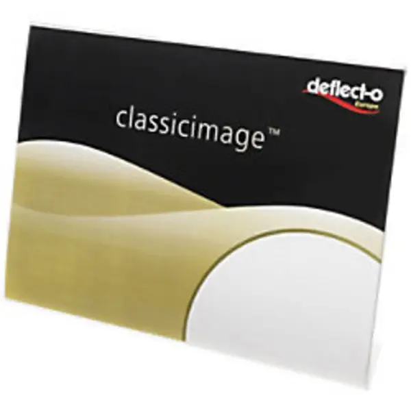 Image of Deflecto Deflecto A3 Landscape Slanted Literature Dsiplay Sign Holder Crystal Clear - 47611 47611