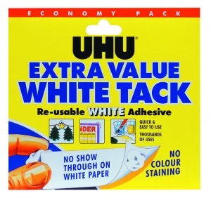 Image of UHU White Tack Economy Pack 129g 43527 pack of 6