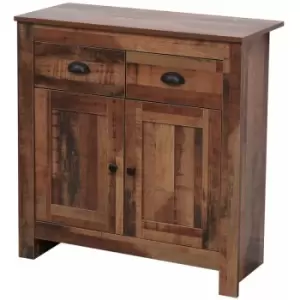 Image of Wooden 2 Drawers 2 Doors Cabinet Chest of Drawers Storage Unit Sideboard,79x35x81cm(WxDxH) - Same as picture. - Hmd Furniture